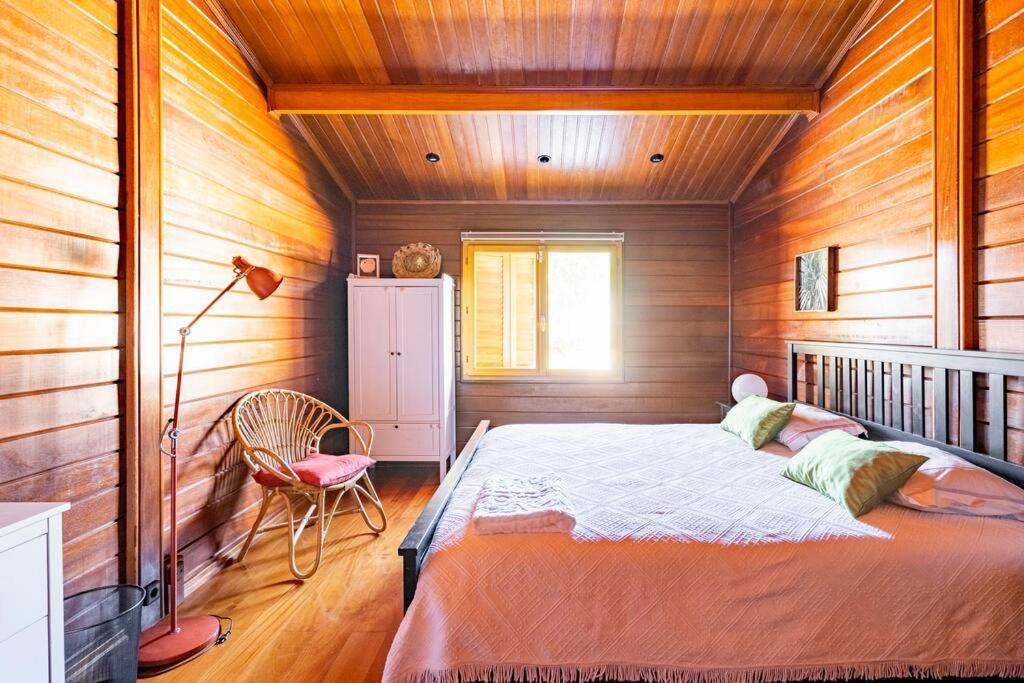 Villa Wooden House Minde Exterior foto