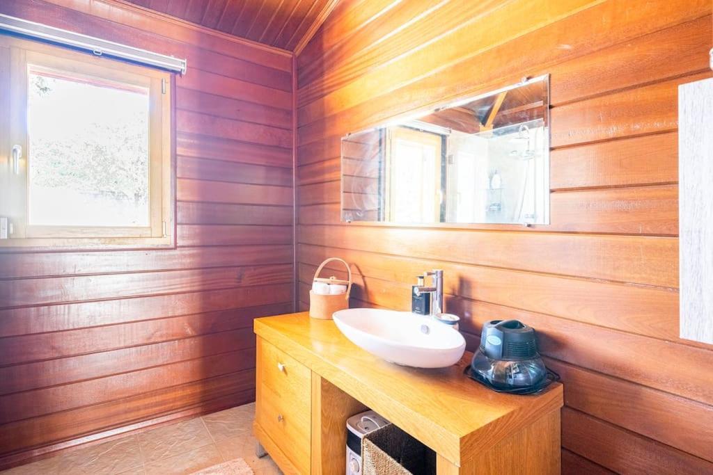 Villa Wooden House Minde Exterior foto