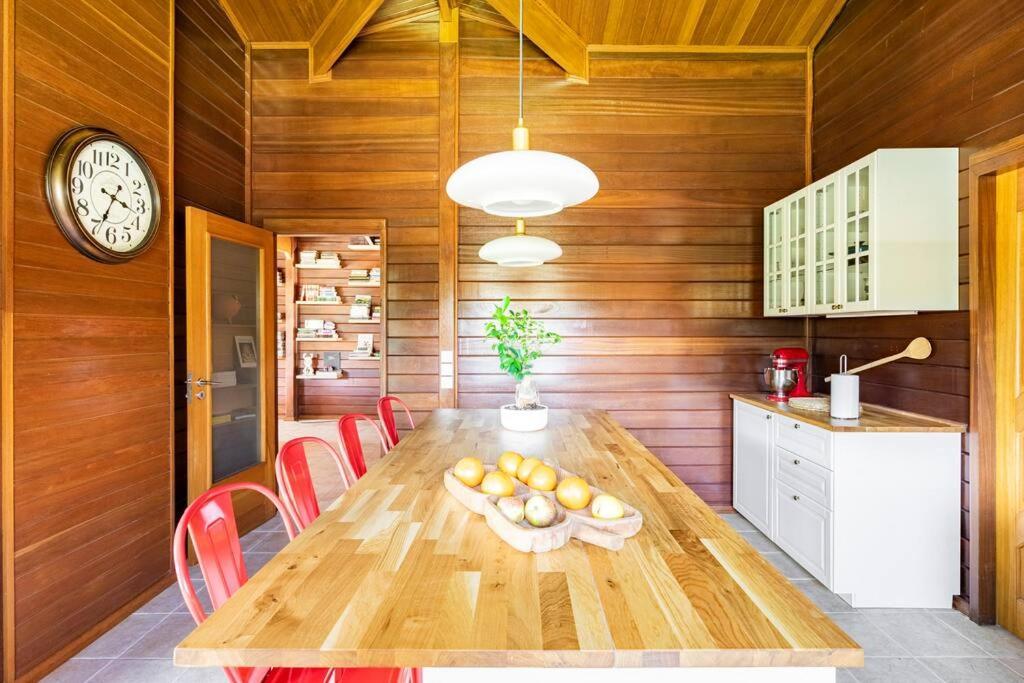 Villa Wooden House Minde Exterior foto