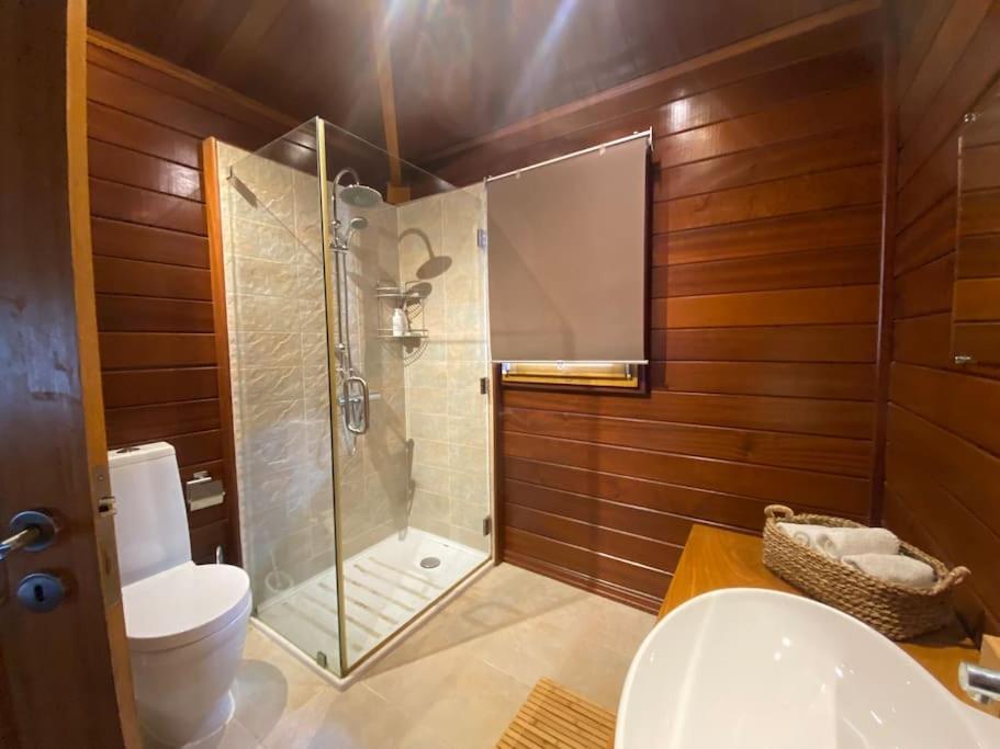 Villa Wooden House Minde Exterior foto